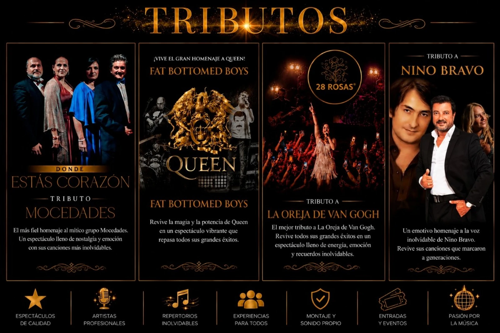 Artistas y tributos